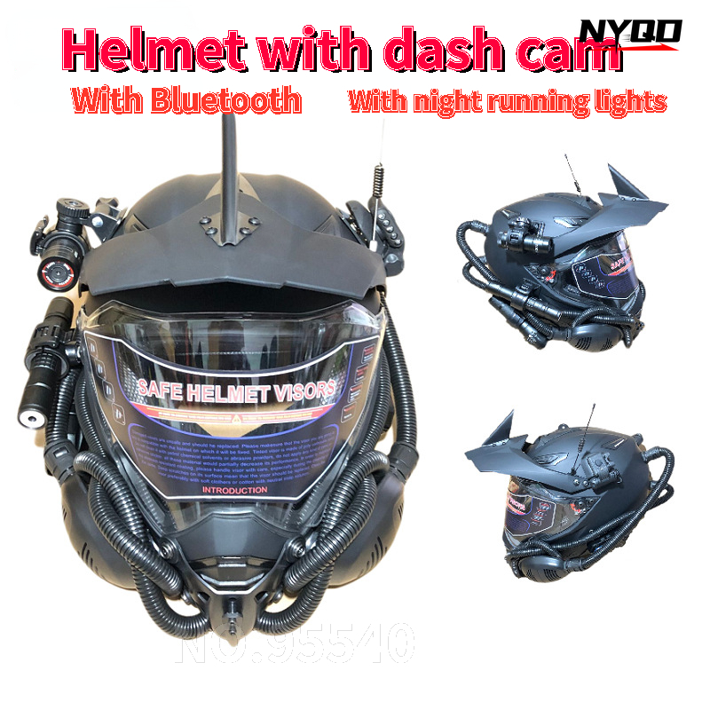 Full Face Motorcycle Helmet With Bluetooth - Мотоциклетный шлем для мотокросса, шлем для