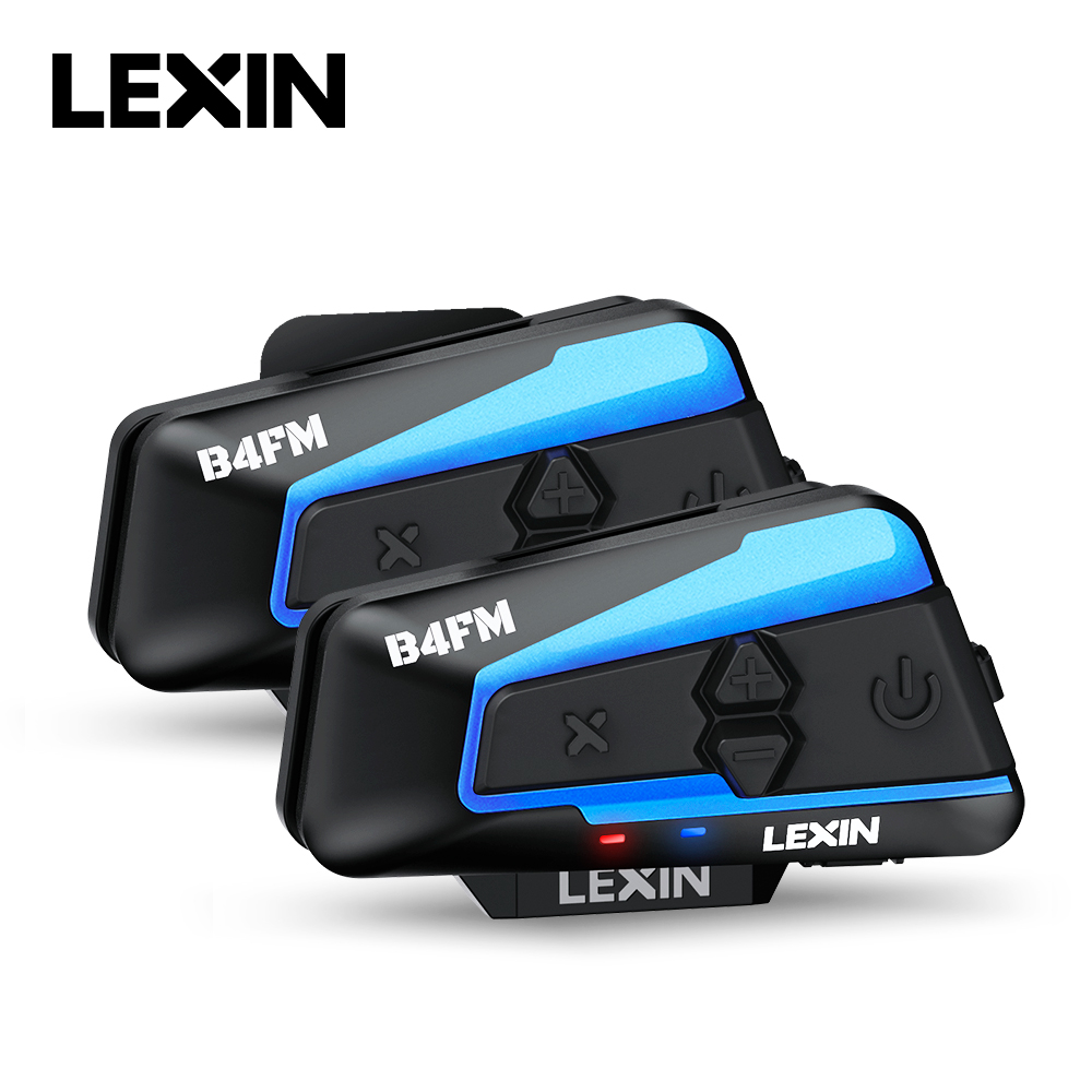 Universal Motorcycle Helmet Intercom Headset - Lexin B4FM-X Bluetooth мотоциклетная гарнитура для