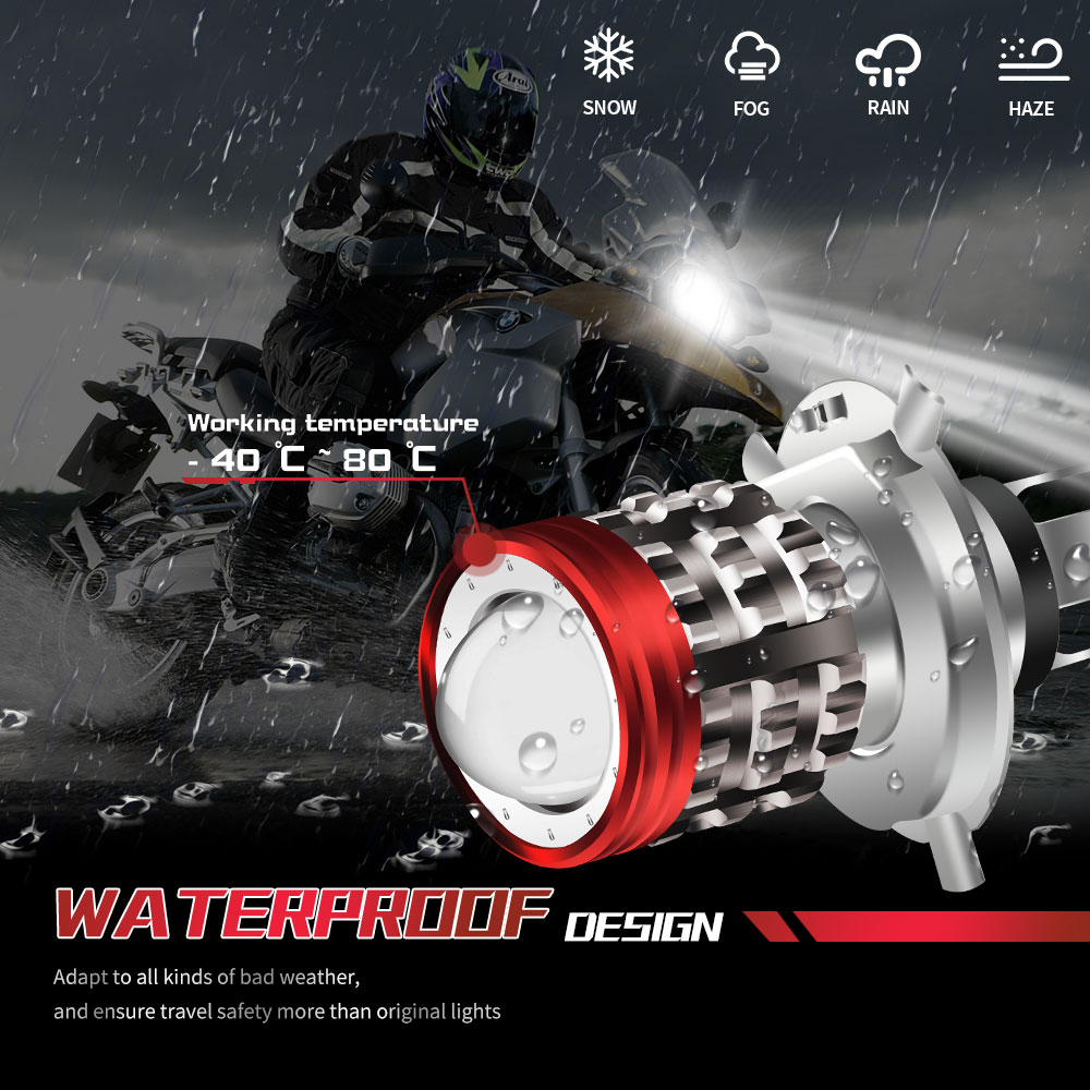 Universal Motorcycle Led Headlight Projector - Универсальная лампа H4 светодиодный для мотоцикла,