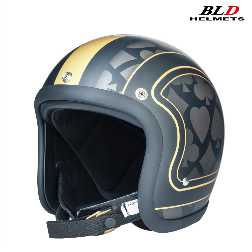 Vintage Open Face Retro Helmet - Низкопрофильный японский корейский стиль модный TT