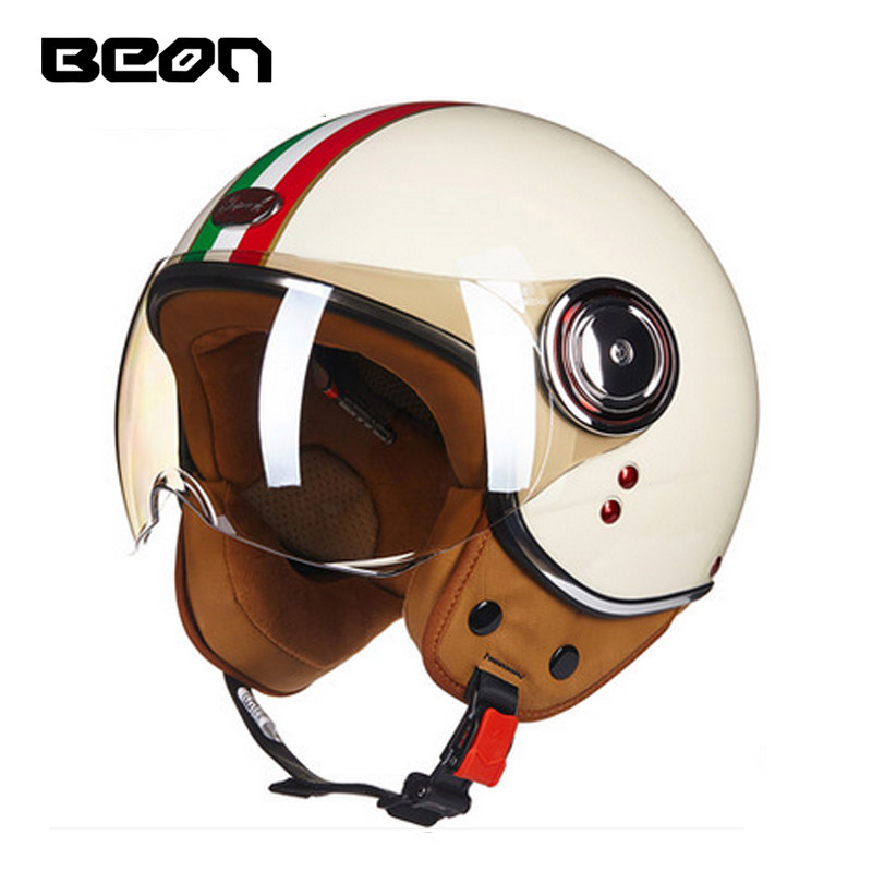 Vintage Open Face Retro Helmet - Мотошлем открытого типа BEON 110B, винтажный