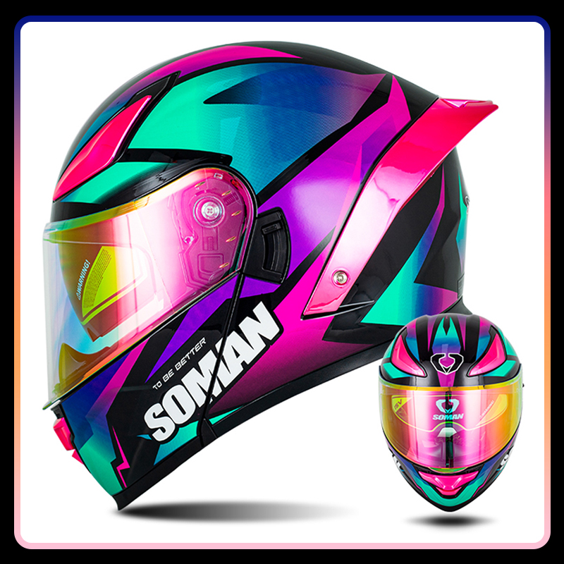 Полнолицевой мотоциклетный шле – обзор и цена Modular Flip Up Motorcycle Helmet Dot Approved