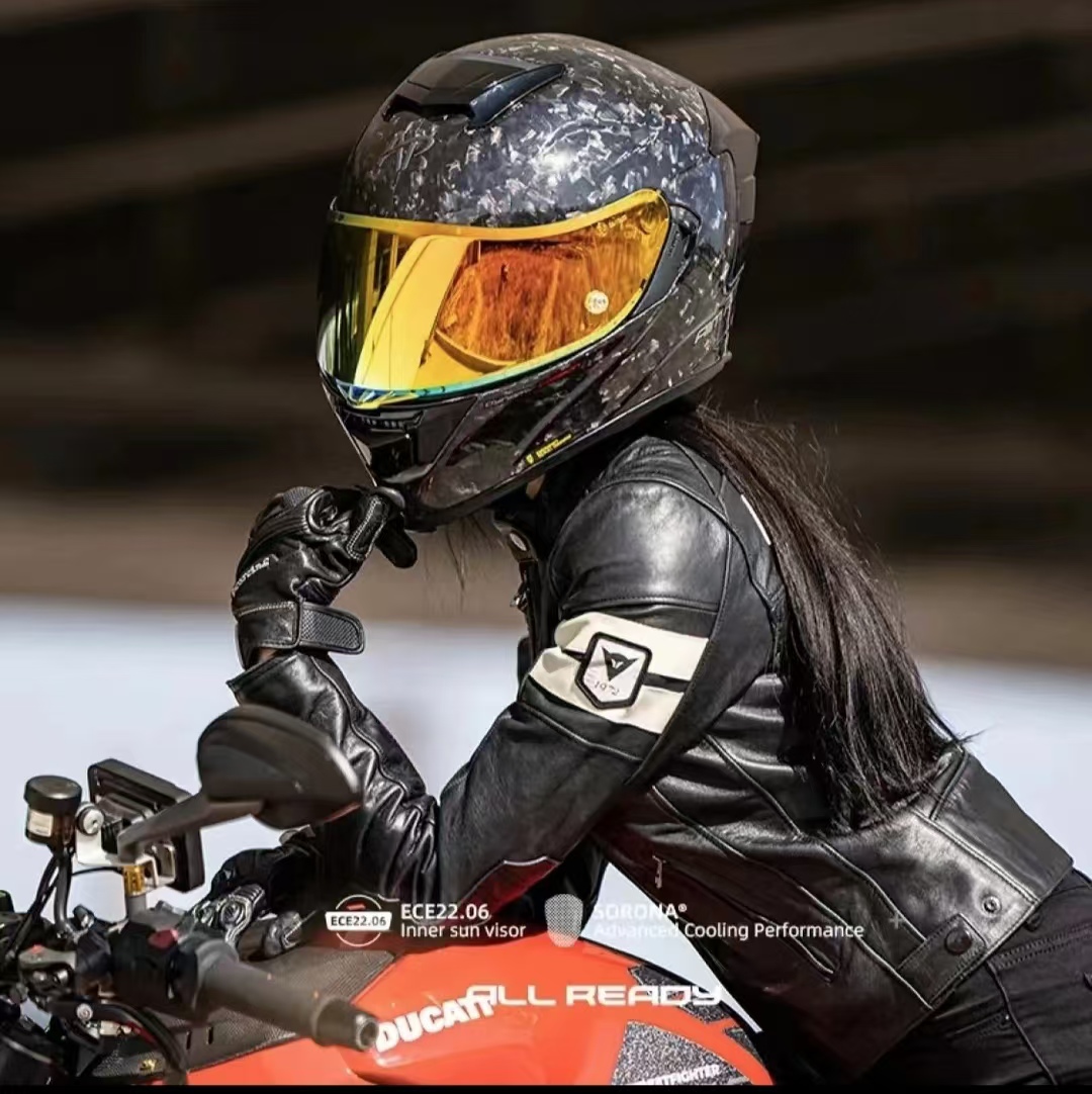 AR 12K мотоциклетный шлем из у – обзор и цена Carbon Fiber Lightweight Motorcycle Helmet