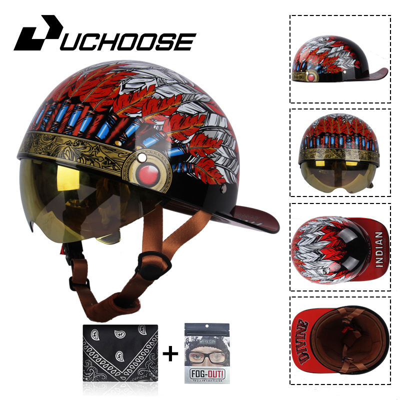 Винтажная бейсболка с открытым – обзор и цена Vintage Open Face Retro Helmet