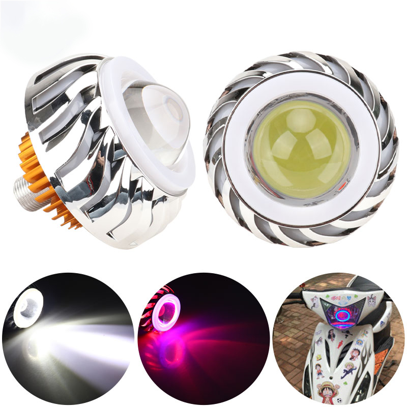 1 шт. Мотоциклетная фара с дво – обзор и цена Universal Motorcycle Led Headlight Projector