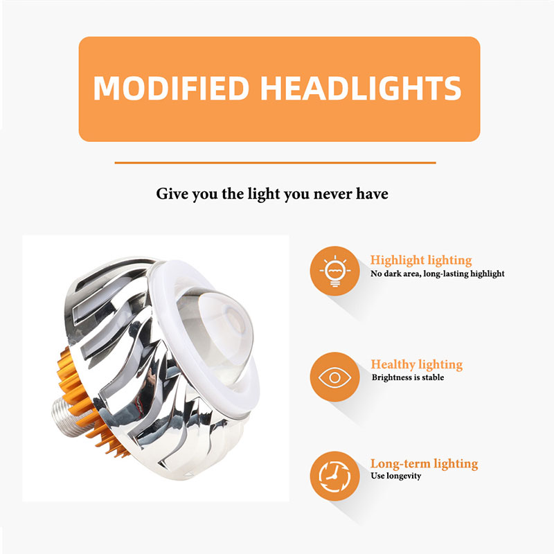 1 шт. Мотоциклетная фара с дво – обзор и цена Universal Motorcycle Led Headlight Projector