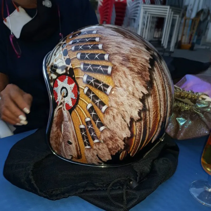 Черный винтажный мотоциклетный – обзор и цена Vintage Open Face Retro Helmet