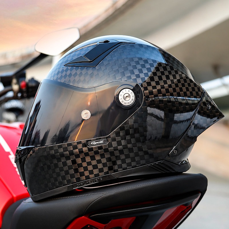 Мотошлем CYRIL из карбонового  – обзор и цена Carbon Fiber Lightweight Motorcycle Helmet