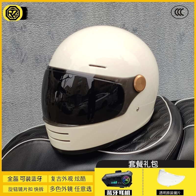 Мотошлем ORZ унисекс ретро, по – обзор и цена Full Face Motorcycle Helmet With Bluetooth