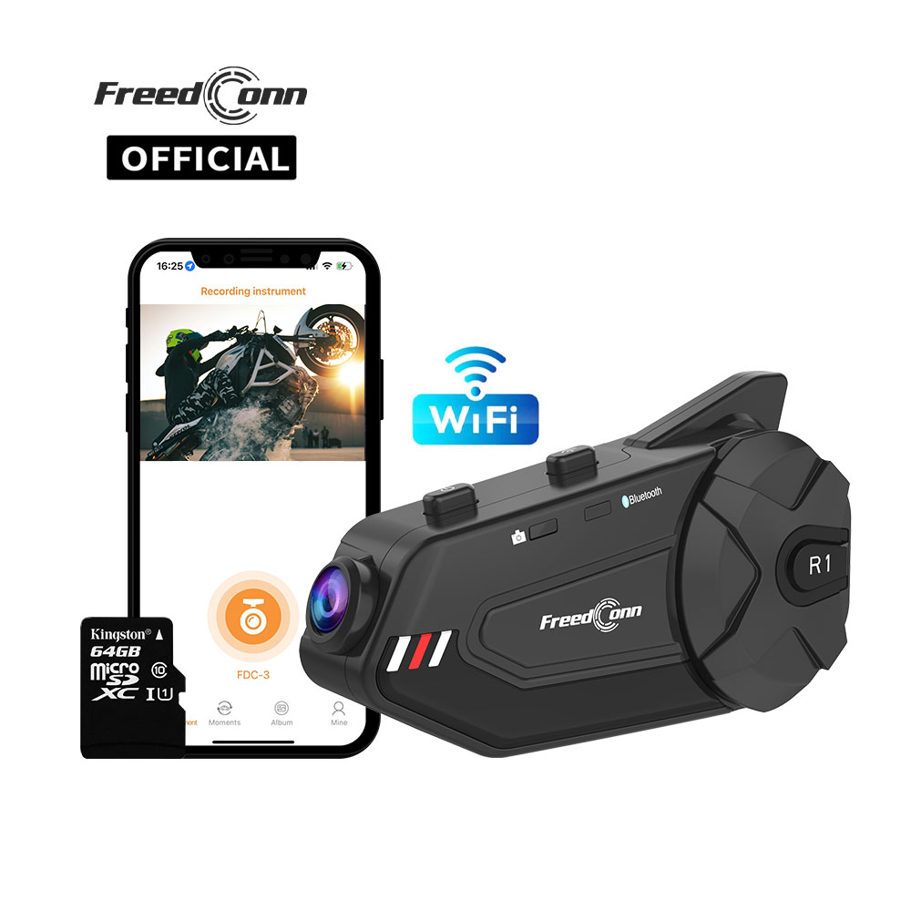 Freedconn R1Plus Bluetooth мот – обзор и цена Universal Motorcycle Helmet Intercom Headset