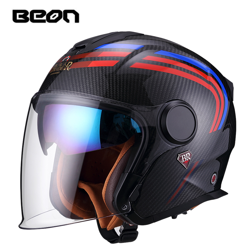 Мотошлем BEON BR23 из карбонов – обзор и цена Carbon Fiber Lightweight Motorcycle Helmet