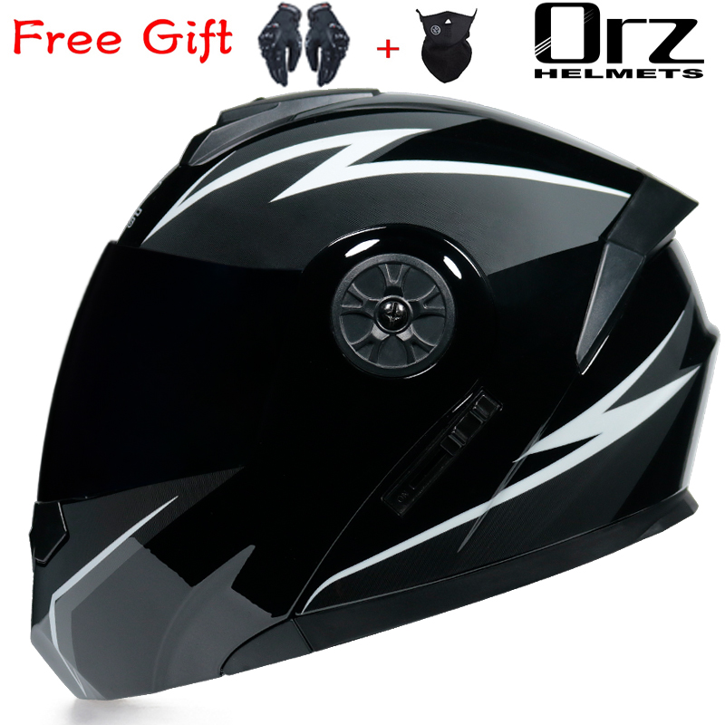 Мотошлем ORZ-161: новейшая мод – обзор и цена Modular Flip Up Motorcycle Helmet Dot Approved