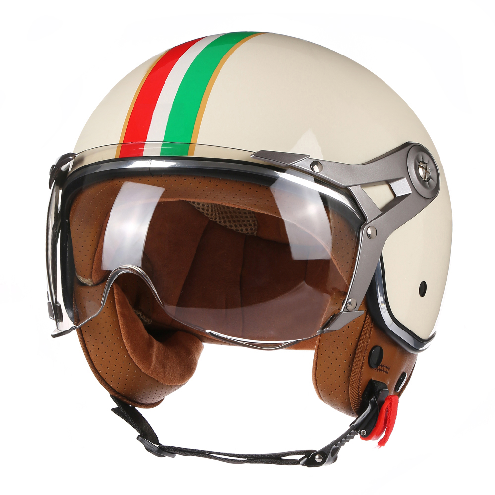 Мотошлемы DOT Open Face 3/4 в  – обзор и цена Vintage Open Face Retro Helmet